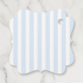  lammeren geperst in Fancy blauwe linten Bedankjes Labels (Achterkant)