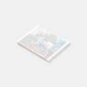  lammeren geperst in Fancy blauwe linten Post-it® Notes (Schuin)