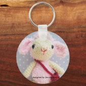 lammeren ontworpen door jennyandteddy sleutelhanger (Voorkant)