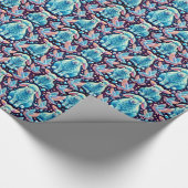LAMMEREN ~ Patroon BLUE Shades ~ Cadeaupapier (Hoek)