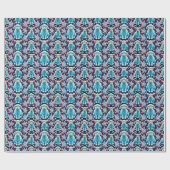 LAMMEREN ~ Patroon BLUE Shades ~ Cadeaupapier (Vlak)