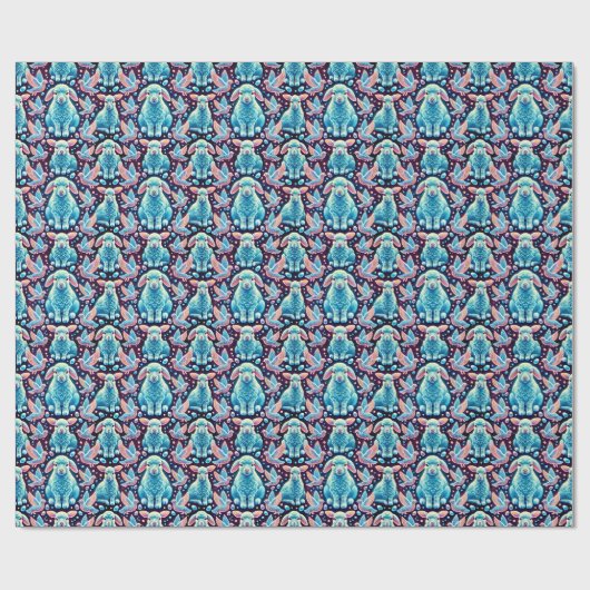 LAMMEREN ~ Patroon BLUE Shades ~ Cadeaupapier (Vlak)