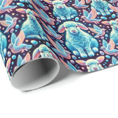 LAMMEREN ~ Patroon BLUE Shades ~ Cadeaupapier (Rol Hoek)