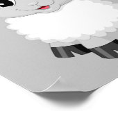 lammeren schaap schattig boerderij baby poster (Hoek)