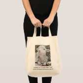 lammeren zijn vrienden geen eten tote bag (Voorkant (product))
