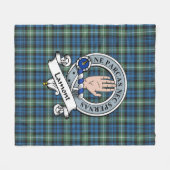 Lamont Ancient Clan badge Tartan Pset Fleece Deken (Voorkant (Horizontaal))