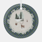 Lamont Ancient Original Scottish Tartan Glas Ornament (Voorkant)