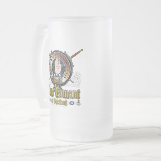 Lamont Clan Badge Matglas Bierpul (Voorkant links)