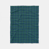 Lamont Clan Bright Blue en Green Tartan Fleece Deken (Voorkant)