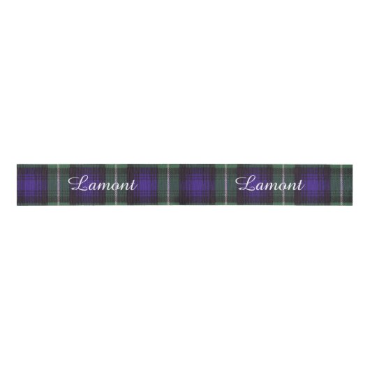 Lamont clan Pset Scottish tartan Grosgrain Lint (Voorkant)