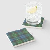 Lamont Clan Tartan Plaid Stone Onderzetter (Zijkant)