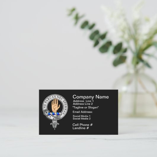 Lamont Crest Badge Visitekaartje (Staand voorkant)