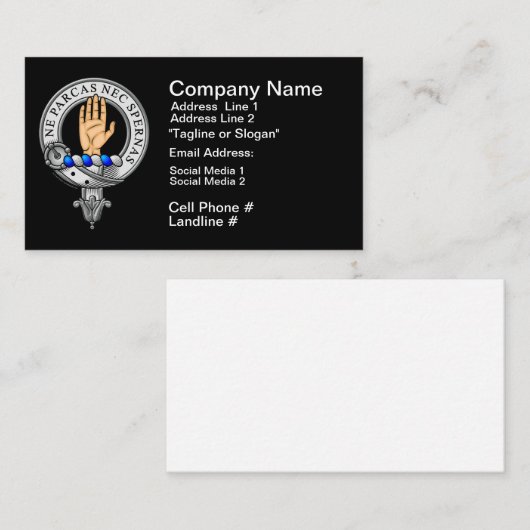 Lamont Crest Badge Visitekaartje (Voorkant / Achterkant)