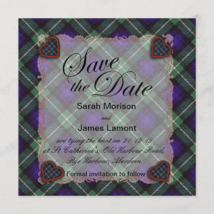 Lamont Scottish clan tartan - Pset Save The Date