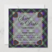 Lamont Scottish clan tartan - Pset Save The Date (Voorkant)