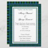 Lamont Scottish Wedding Invitation Kaart (Voorkant / Achterkant)
