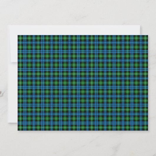 Lamont Scottish Wedding Invitation Kaart (Achterkant)
