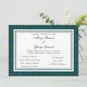 Lamont Scottish Wedding Invitation Kaart (Staand voorkant)