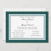 Lamont Scottish Wedding Invitation Kaart (Voorkant)