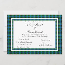 Lamont Scottish Wedding Invitation Kaart