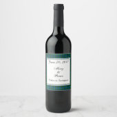 Lamont Scottish Wedding Wine Label Wijn Etiket (Voorkant)