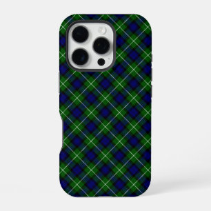 Lamont tartan blauw groen geruit iPhone 16 pro hoesje