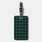 Lamont tartan blue green plaid bagagelabel (Voorkant verticaal)