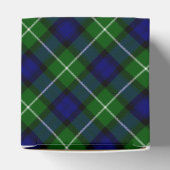 Lamont tartan blue green plaid bedankdoosjes (Bovenkant)