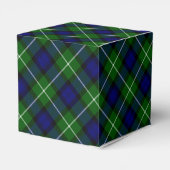 Lamont tartan blue green plaid bedankdoosjes (Achterkant)