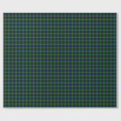 Lamont tartan blue green plaid cadeaupapier (Vlak)