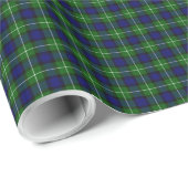 Lamont tartan blue green plaid cadeaupapier (Rol Hoek)