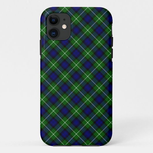 Lamont tartan blue green plaid Case-Mate iPhone case (Achterkant)