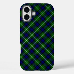 Lamont tartan blue green plaid iPhone 16 plus hoesje