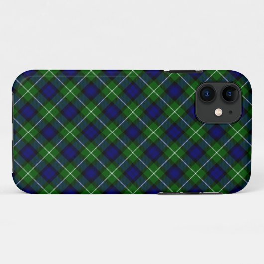 Lamont tartan blue green plaid Case-Mate iPhone case (Achterkant (horizontaal))