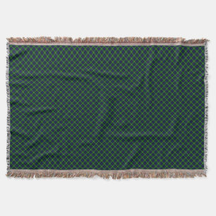 Lamont tartan blue green plaid deken