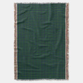 Lamont tartan blue green plaid deken (Voorkant Verticaal)