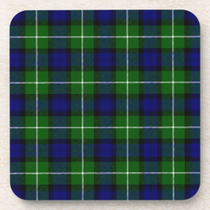 Lamont tartan blue green plaid drankjes onderzetter