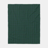 Lamont tartan blue green plaid fleece deken (Voorkant)