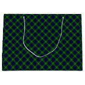 Lamont tartan blue green plaid groot cadeauzakje (Voorkant)