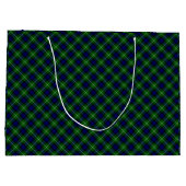 Lamont tartan blue green plaid groot cadeauzakje (Achterkant)