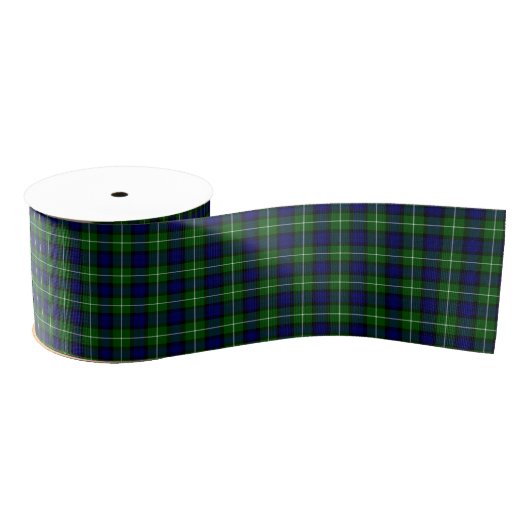 Lamont tartan blue green plaid grosgrain lint (Spoel)