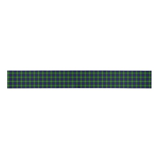Lamont tartan blue green plaid grosgrain lint (Voorkant)