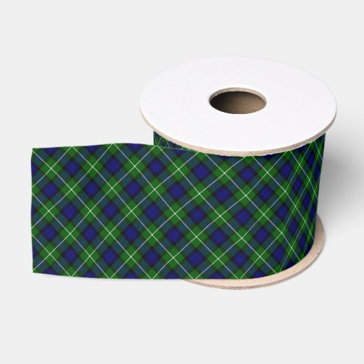 Lamont tartan blue green plaid grosgrain lint (Spoel)