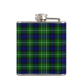 Lamont tartan blue green plaid heupfles (Achterkant)