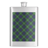 Lamont tartan blue green plaid heupfles (Voorkant)