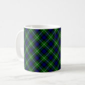 Lamont tartan blue green plaid koffiemok (Voorkant links)