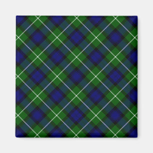 Lamont tartan blue green plaid magneet
