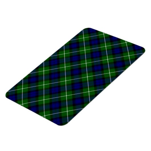Lamont tartan blue green plaid magneet (Linkerzijde)