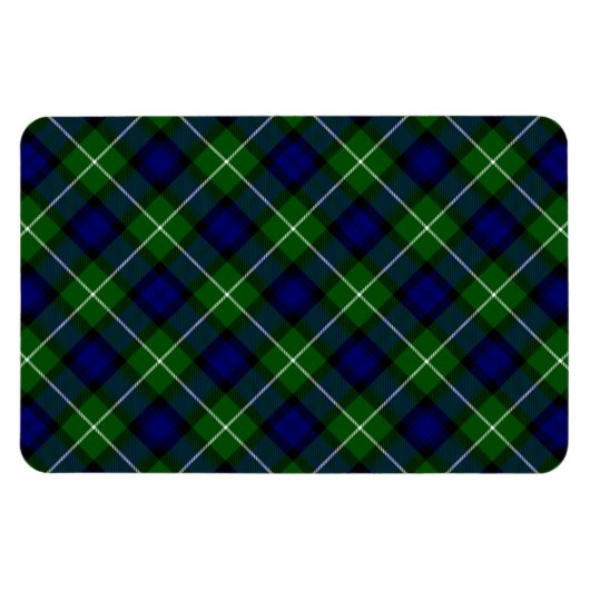Lamont tartan blue green plaid magneet (Horizontaal)