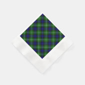 Lamont tartan blue green plaid servet (Hoek)
